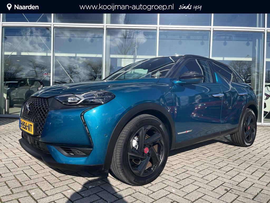 DS 3 Crossback E-Tense Performance Line+ 50 kWh Lmv|Nav| Sto, Auto's, DS, 136 pk, Gebruikt, Blauw, Alcantara