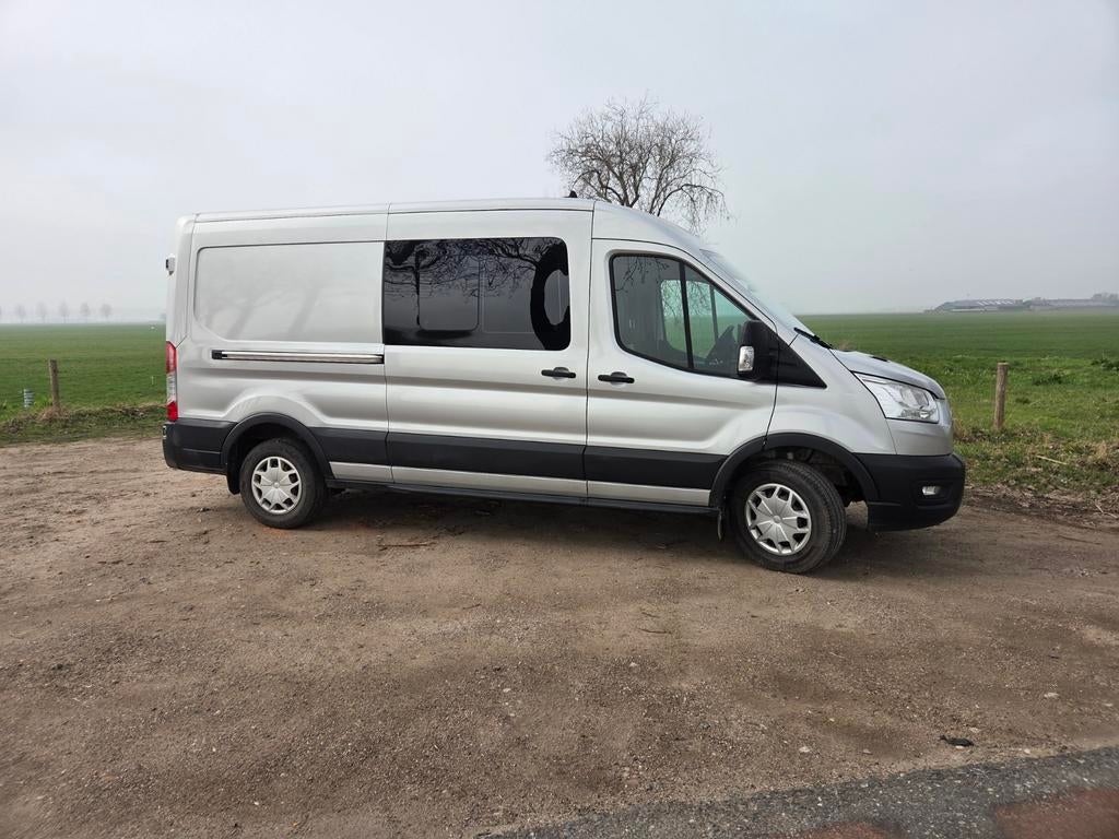 Ford Transit Bus GB 330 L3h2 Tdci 170pk FWD 2021 Grijs, Auto's, Bestelauto's, Voorwielaandrijving, 1995 cc, 4 cilinders, Particulier