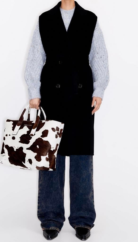 Bimba y lola waistcoat wol zwart €259, Zwart, Maat 42/44 (L), Nieuw, Ophalen of Verzenden