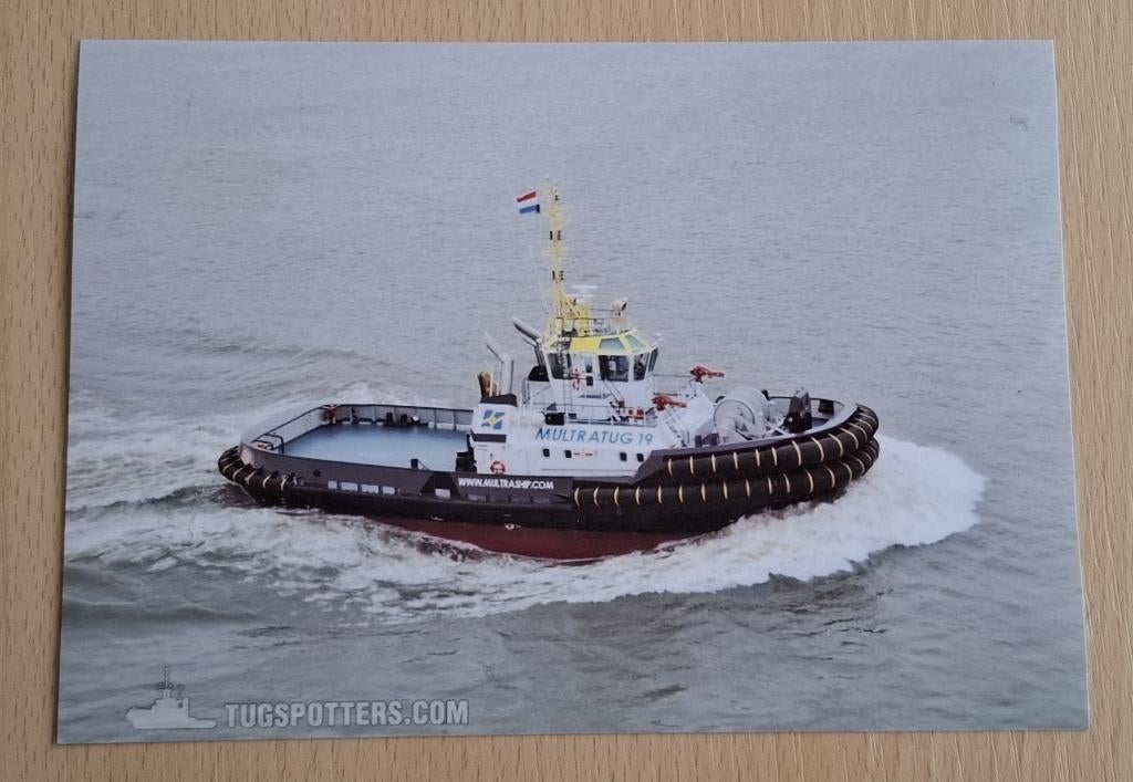 Foto van sleepboot Multratug 19, Verzenden, 1980 tot heden, Foto, Nieuw