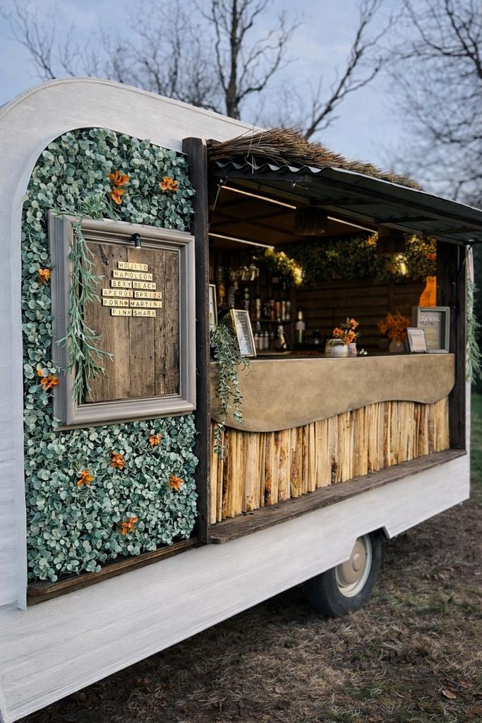 Foodtruck • mobiele cocktail bar te huur, Hobby en Vrije tijd, Feestartikelen | Verhuur, Ophalen, Nieuw