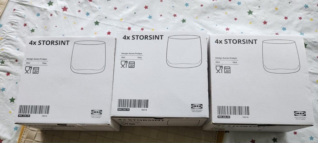 IKEA STORSINT Whiskeyglazen - 3 pakken, Ophalen, Glas of Glazen, Overige stijlen, Glas