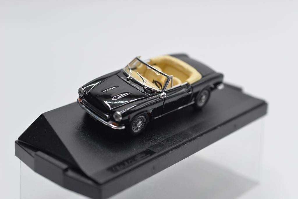 Exem Fiat 124 spider zwart 1:43, Overige merken, -, Nieuw, Exem