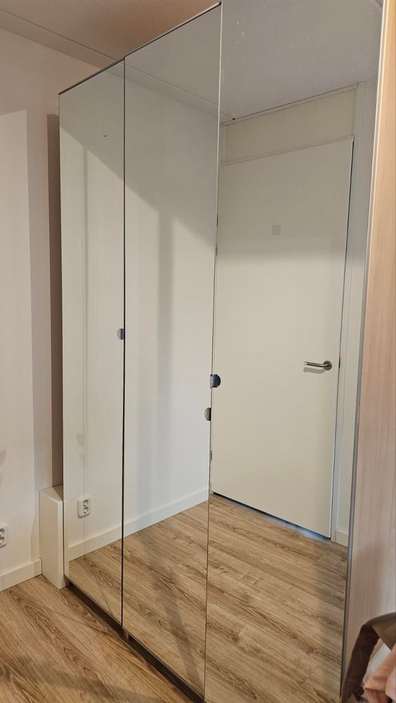 Ikea Pax kast spiegel 3 x 50 cm 236 hoog luxe inrichting, Ophalen, 200 cm of meer, 50 tot 100 cm, Zo goed als nieuw