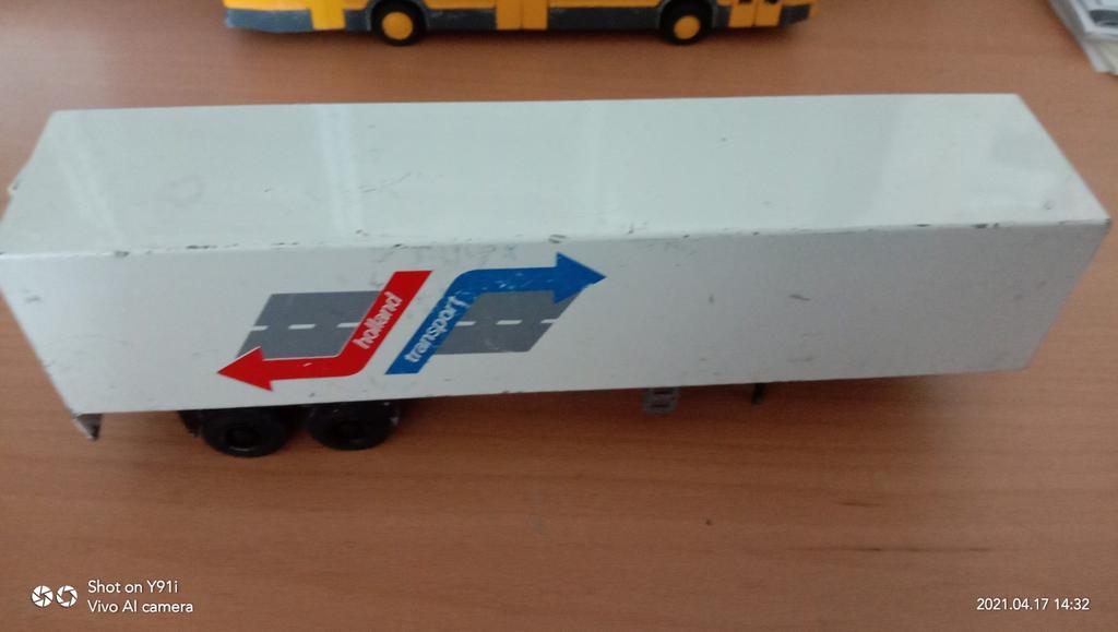 Lion toys Trailer Holland transport, Ophalen of Verzenden, Gebruikt, Bus of Vrachtwagen, Lion Toys