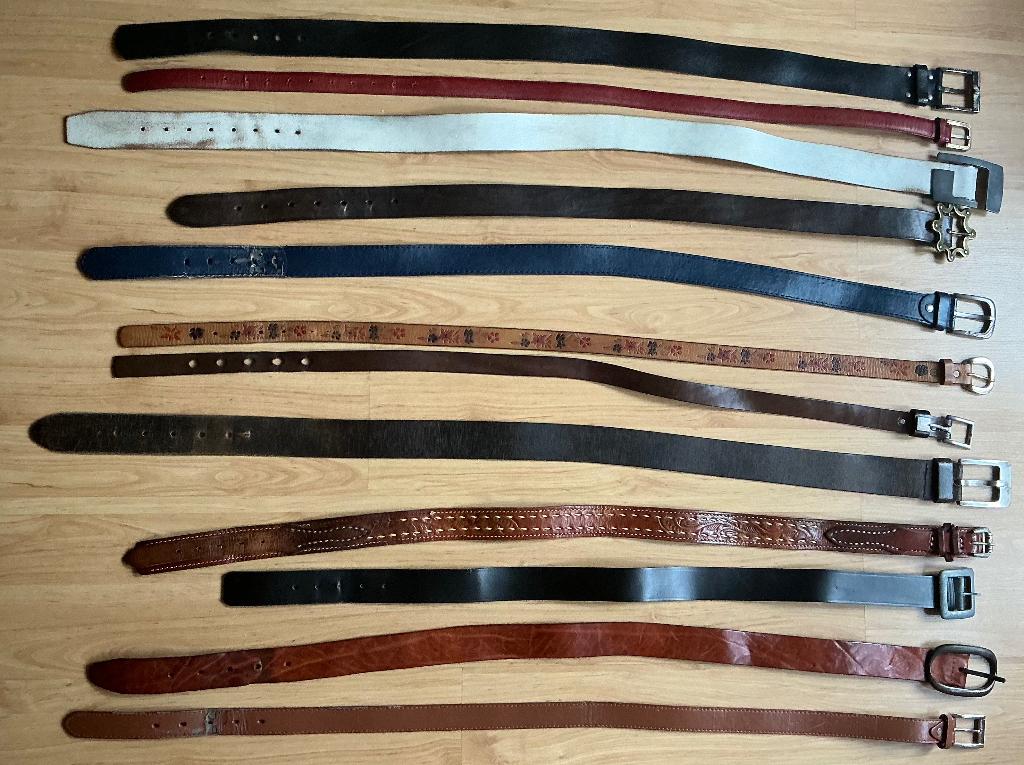 Alles moet weg: diverse riem / riemen, Ophalen of Verzenden, Gedragen, Zwart, 105 tot 115 cm