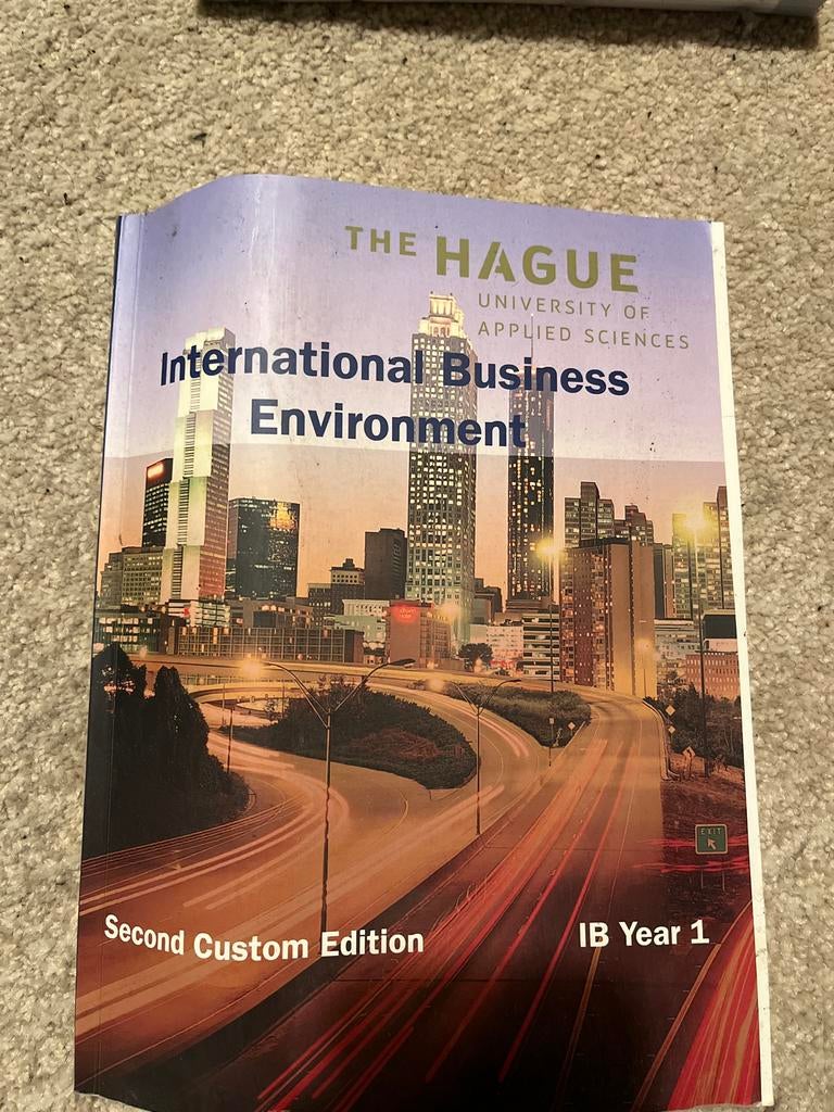 International Business Environment IB Jaar 1 - De Haagse Hog, Boeken, Schoolboeken, Ophalen of Verzenden, Zo goed als nieuw, Overige niveaus