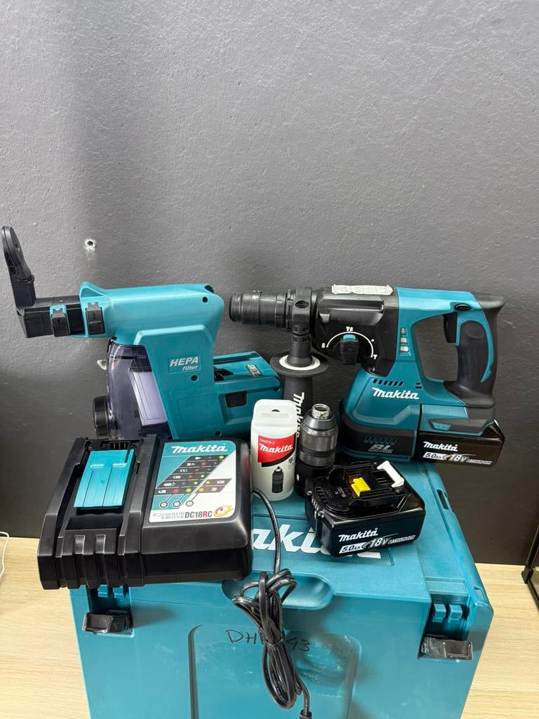 Makita DHR243 set, Ophalen, Zo goed als nieuw, Boor- en/of Breekhamer