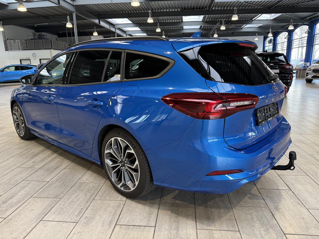 Ford FOCUS Wagon ST-Line X EcoBoost Hybrid 155 pk Trekhaak |, Stof, Gebruikt, Blauw, Hybride Elektrisch/Benzine