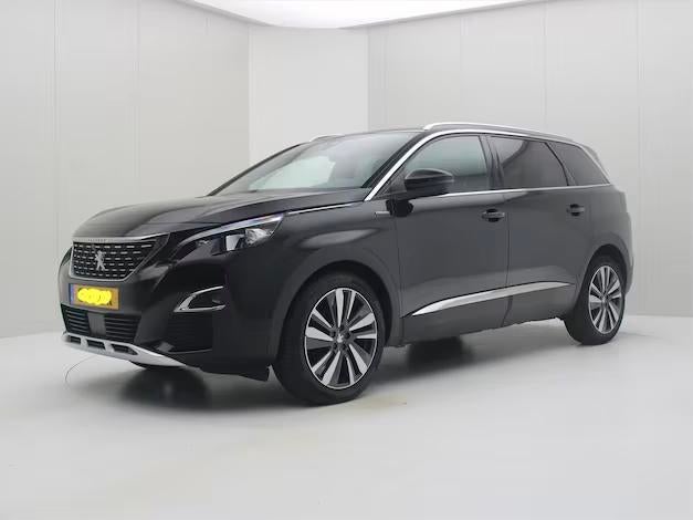 Peugeot 5008 - 1.2 PureTech GT-Line Trekhaak, Carplay, 7 zit, Auto's, 1199 cc, Zwart, Origineel Nederlands, 75 €/maand
