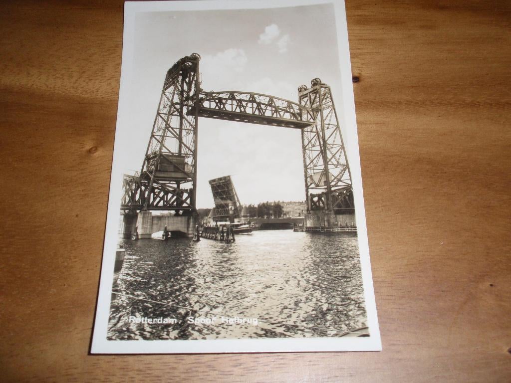 Spoor Hefbrug Spoorbrug Rotterdam Uitg v Hemert en Zn, Verzenden, 1920 tot 1940, Zuid-Holland