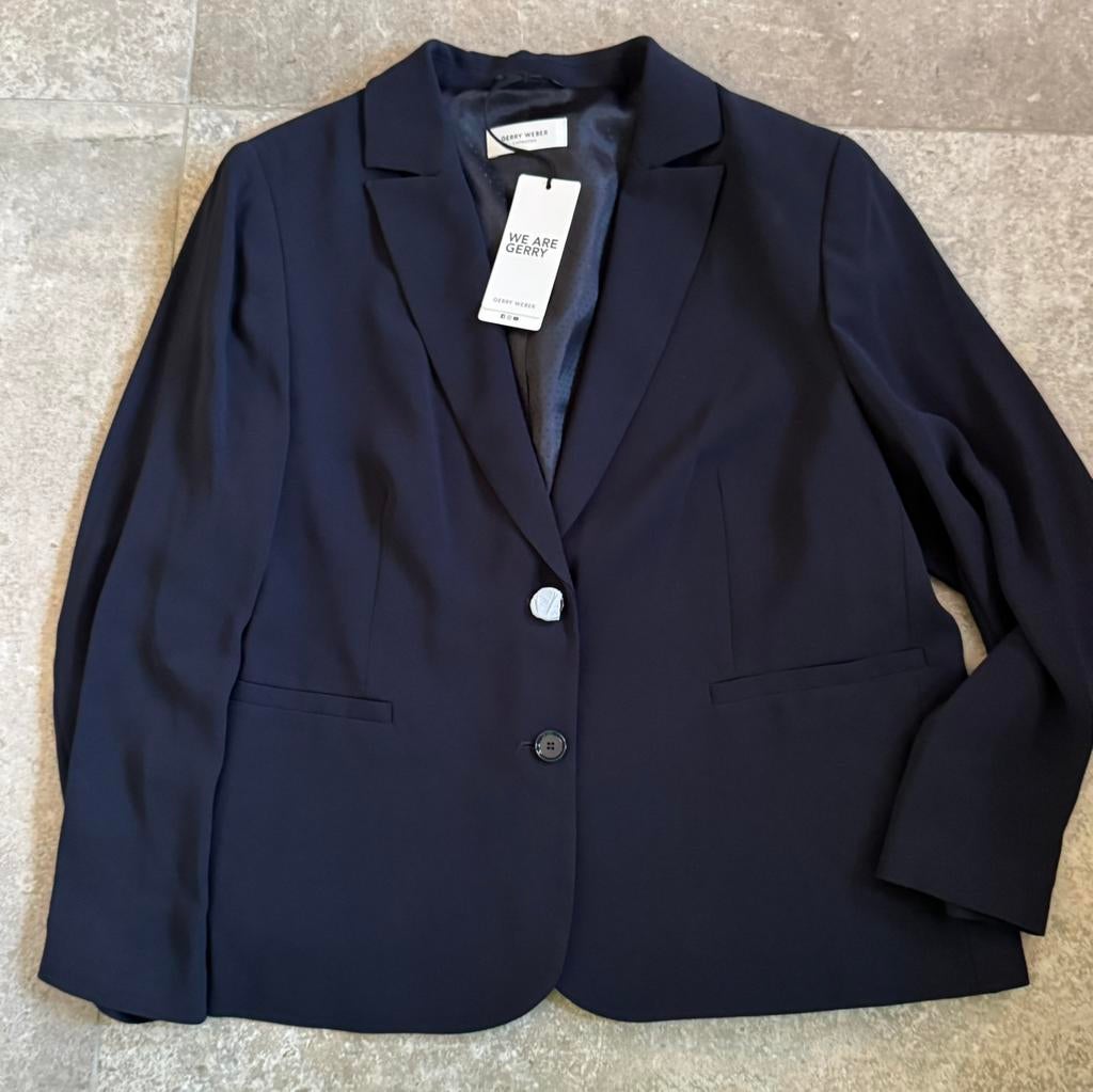 Gerry Weber jasje blazer, NIEUW, Kleding | Dames, Blauw, Maat 46/48 (XL) of groter, Nieuw, Ophalen of Verzenden