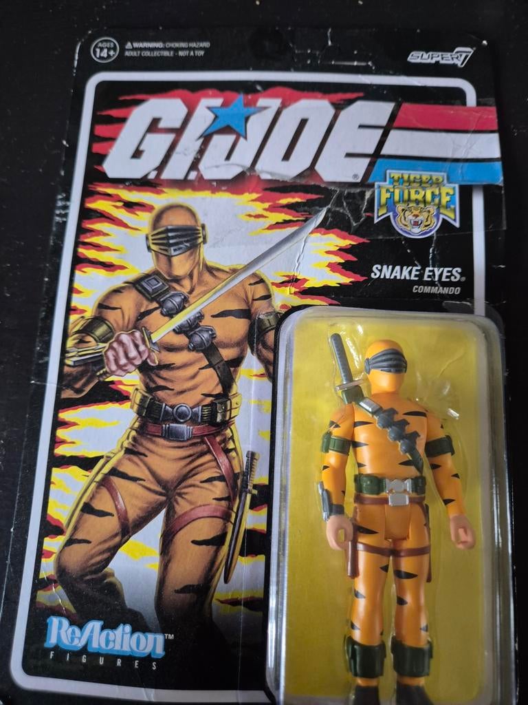 GI Joe Tiger Force Snake Eyes super 7, Ophalen of Verzenden, Zo goed als nieuw