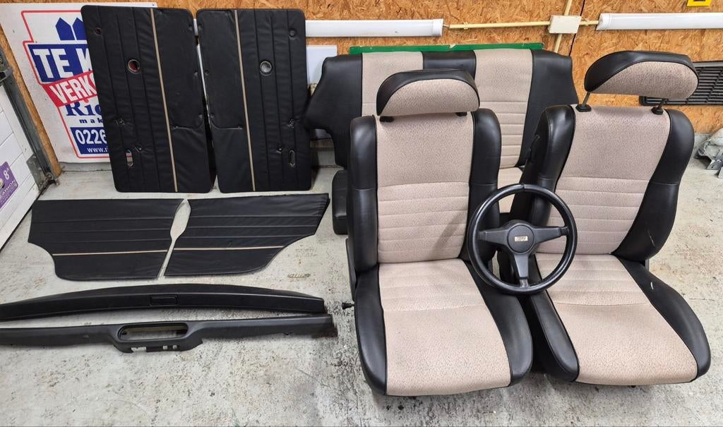 Classic Mini Cooper interieur, half leer/stof, Auto-onderdelen, Interieur en Bekleding, Ophalen, Mini