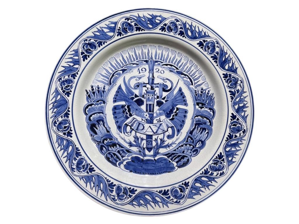Delfts blauw bord (34cm) – De Porceleyne Fles (1920), Antiek en Kunst, Ophalen of Verzenden