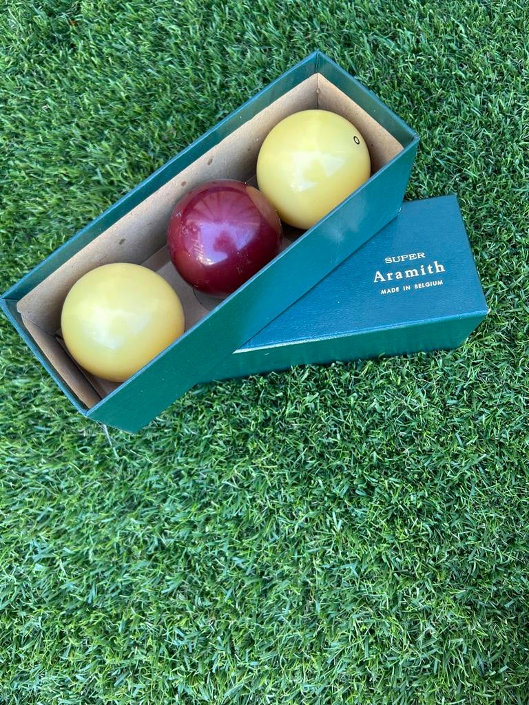 Super Aramith biljartballen set, Ophalen of Verzenden, Gebruikt, Keu of Ballen