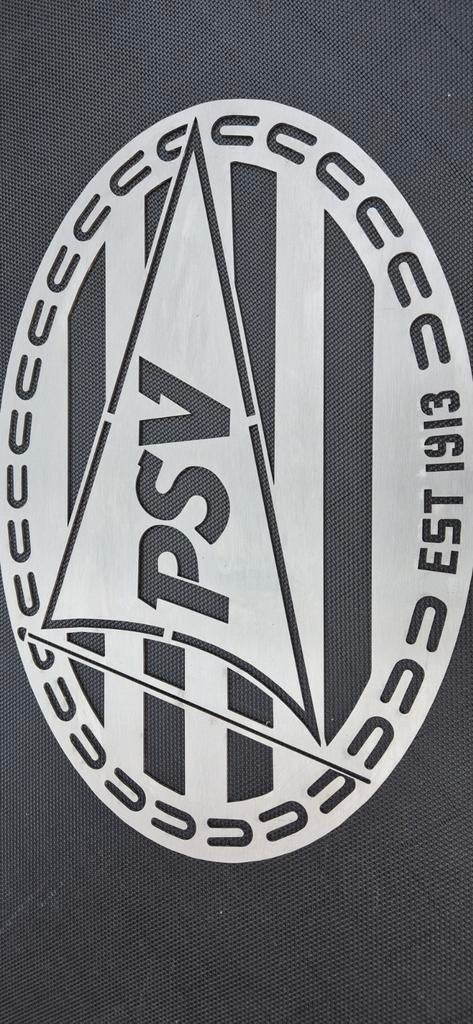 PSV logo RVS - Wanddecoratie, Ophalen of Verzenden, Nieuw, PSV, Overige typen