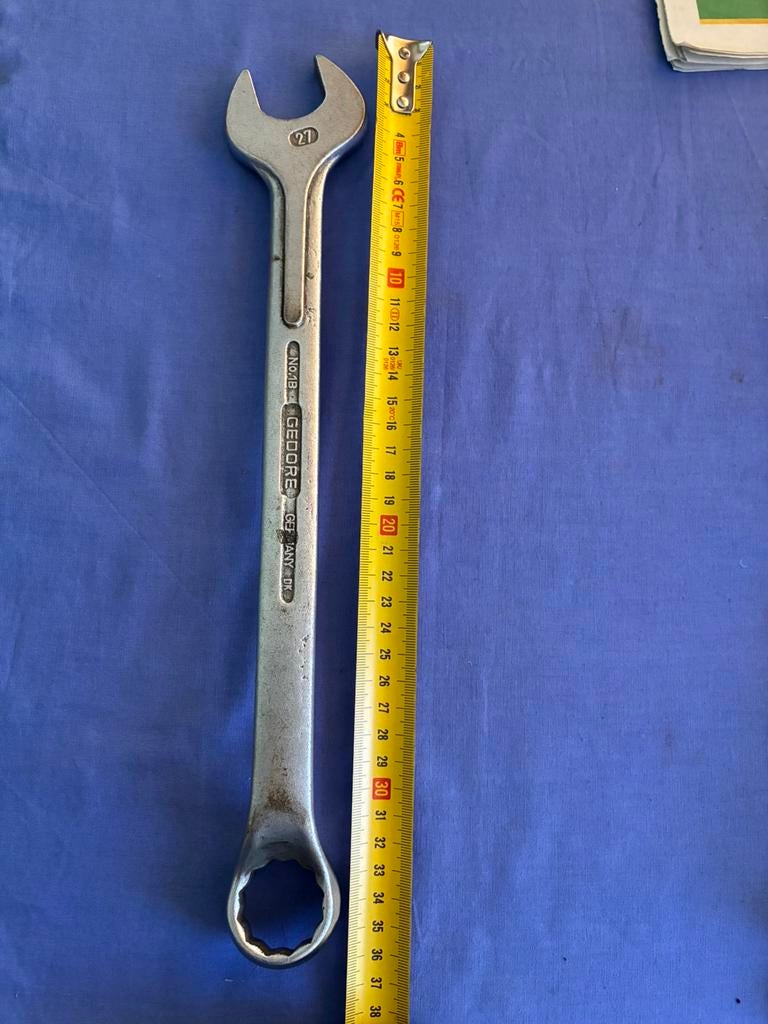 Gedore 1B maat 27 zgan ring en steeksleutel gedore, Doe-het-zelf en Verbouw, Gereedschap | Handgereedschap, Ophalen of Verzenden