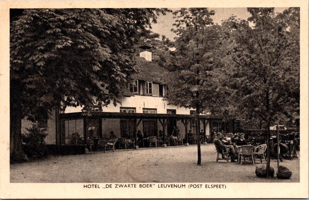 Leuvenum - Hotel De Zwart Boer, Verzenden, 1960 tot 1980, Ongelopen, Gelderland