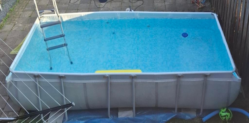 Zwembad 4x2 met zandfilter pomp, Gebruikt, Ophalen of Verzenden, Opzetzwembad, Rechthoekig