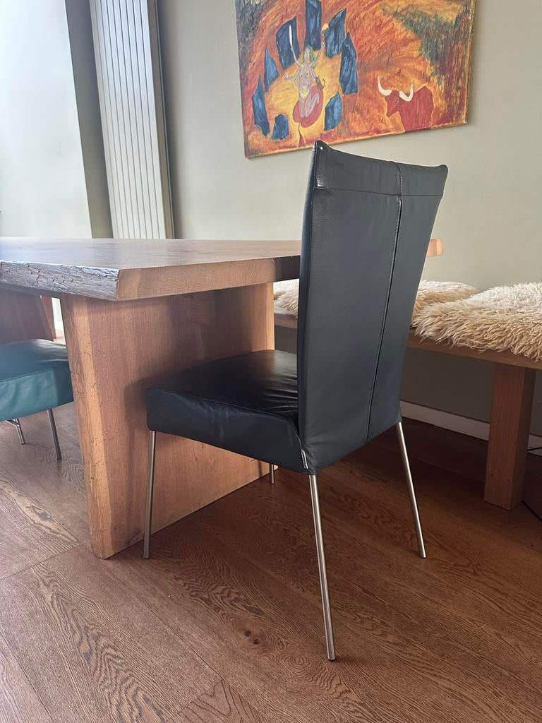 5 Framati stoelen met verstelbare rugleuning - Blauw/Grijs, Ophalen, Gebruikt, Blauw, Stof