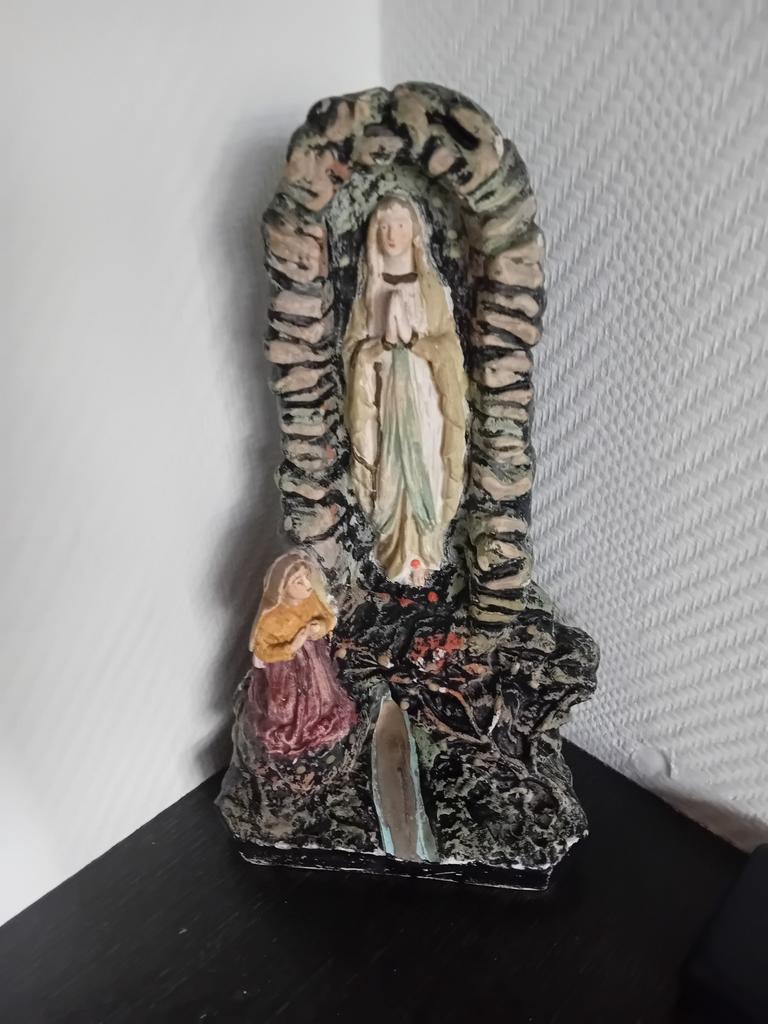 Oud beeld Maria Lourdes grot, hoogte 30 cm, Ophalen of Verzenden