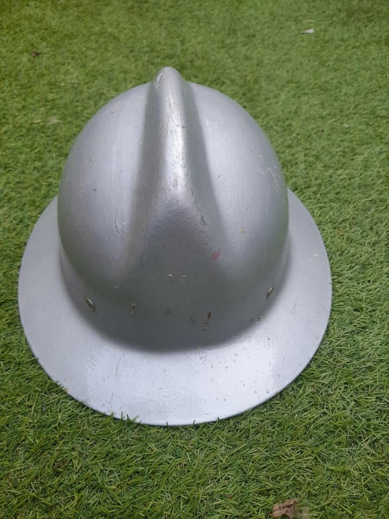 Vintage Franse Brandweer Helm, Ophalen of Verzenden, Nederland, Helm of Baret