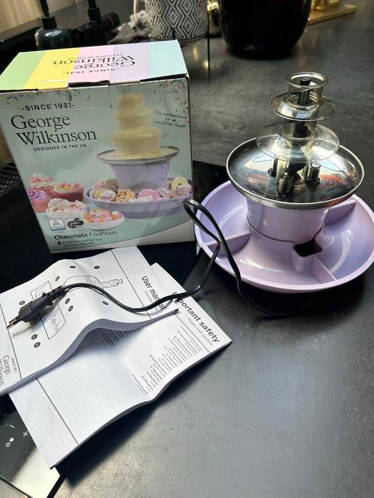 Chocolade fontein met 3 laagjes, Ophalen of Verzenden, Zo goed als nieuw