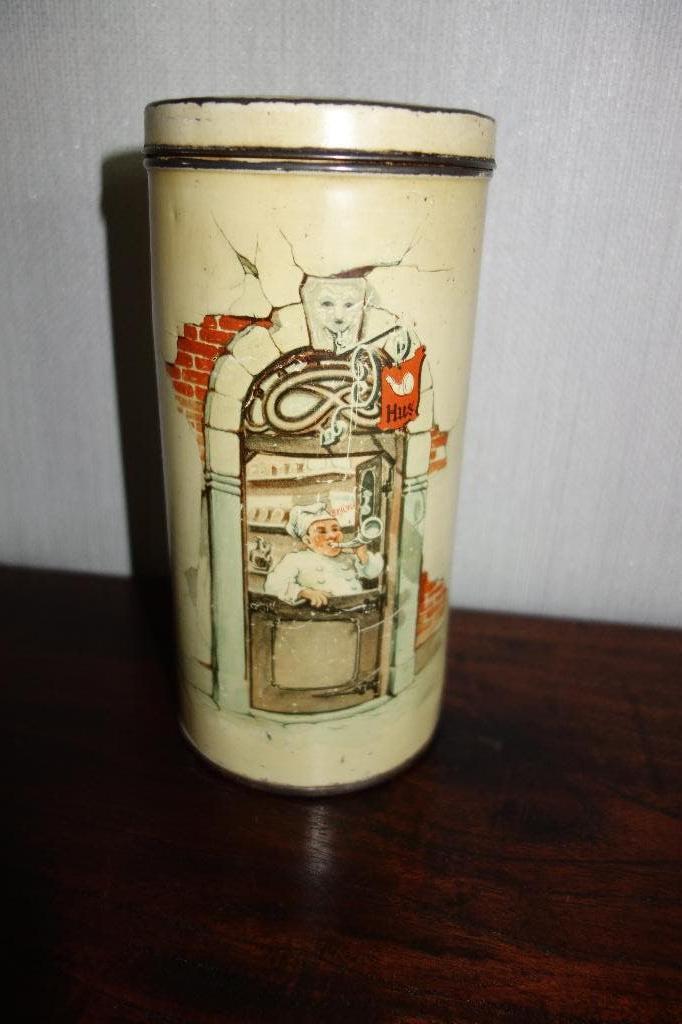 Beschuit blik Hus, Verzamelen, Blikken, Ophalen of Verzenden, Gebruikt, Overige