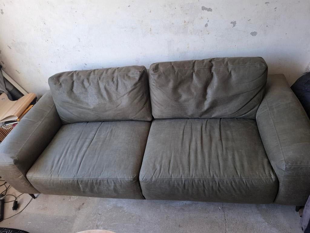 Mooie bank, groen., Huis en Inrichting, Banken | Bankstellen, Ophalen, 75 tot 100 cm, 200 tot 250 cm