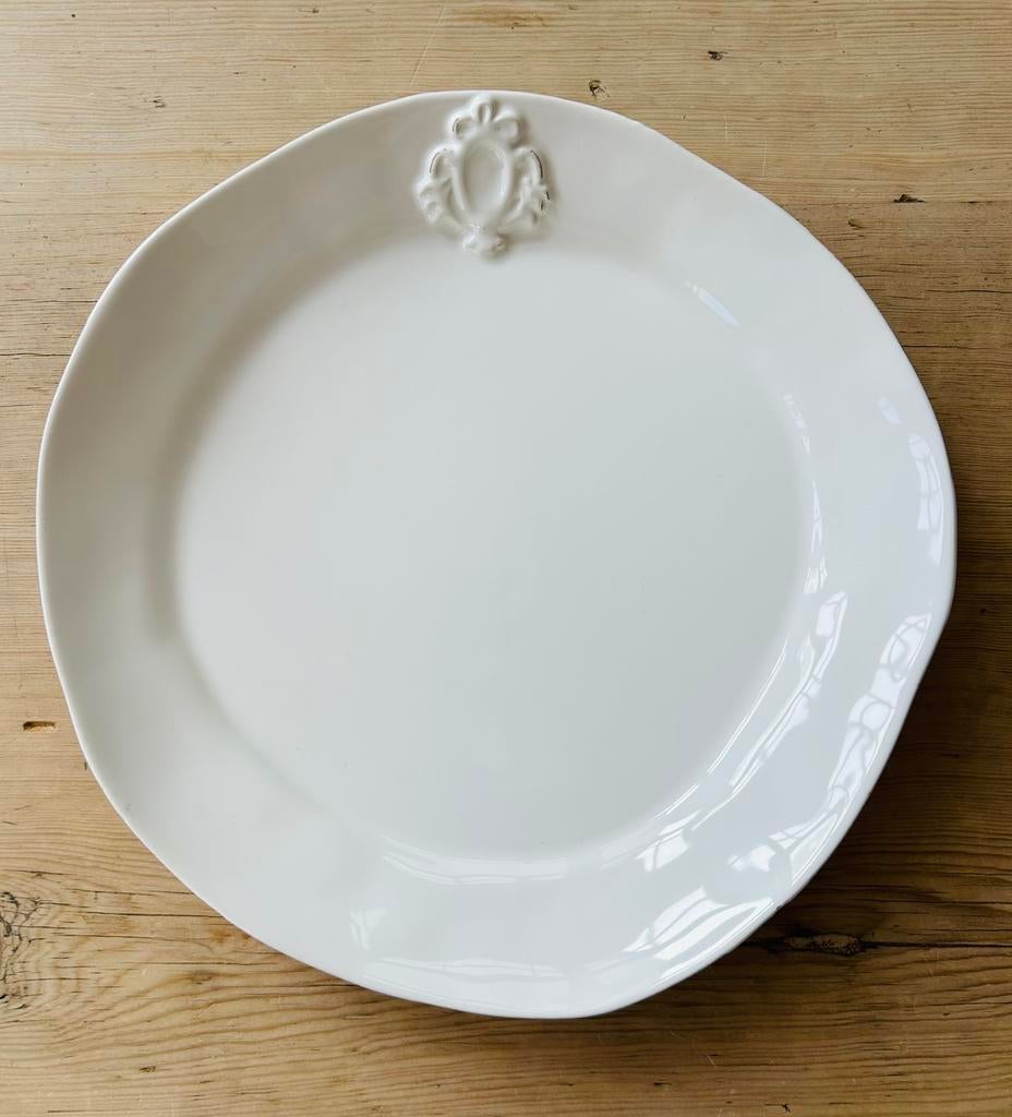 6 witte BELLINI keramieke borden, Nieuw, Ophalen of Verzenden, Bord(en), Overige stijlen