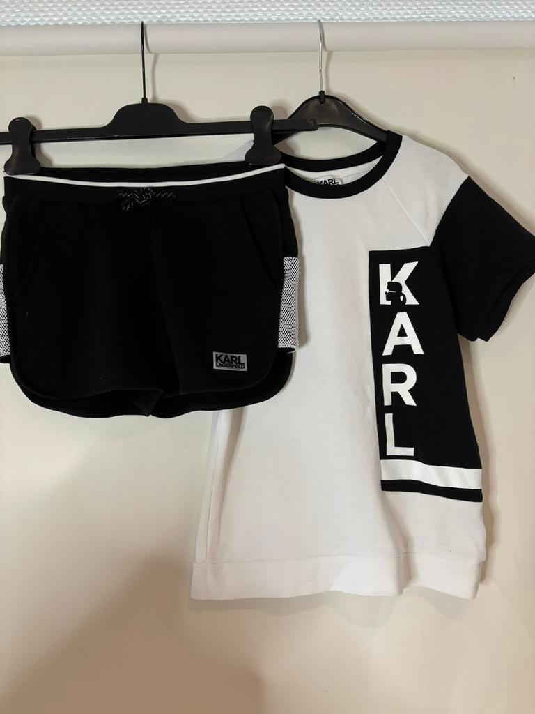 Karl lagerfeld broek meg bijpassend shirt 12 jaar, Kinderen en Baby's, Ophalen of Verzenden, Zo goed als nieuw, Meisje, Setje