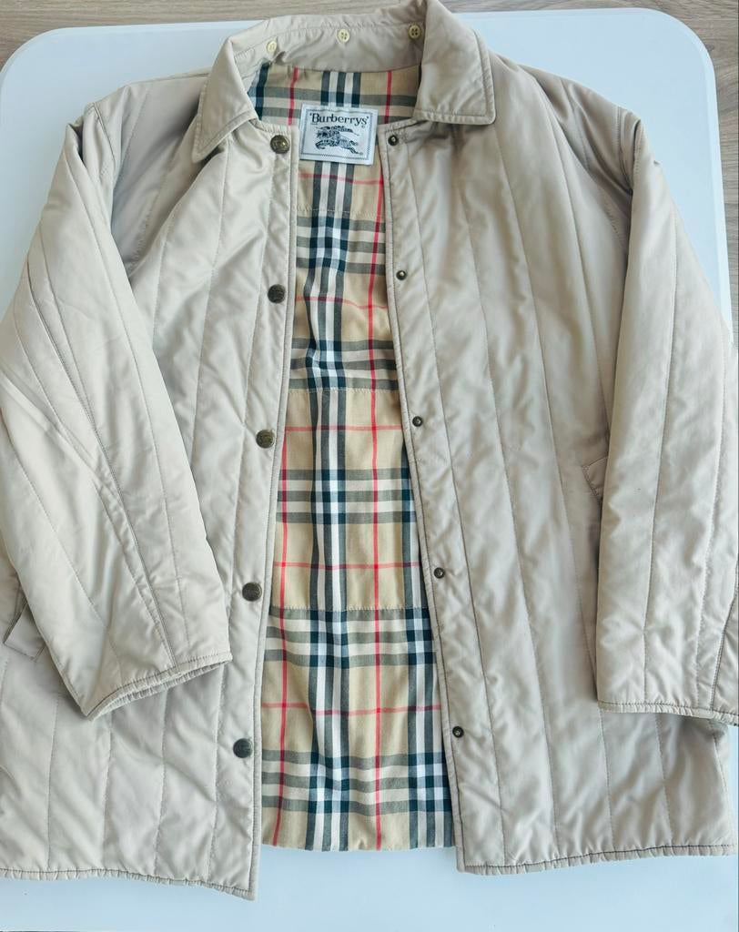 Burberry vintage jas Y2K - Maat M, Kleding | Heren, Jassen | Zomer, Ophalen of Verzenden, Gedragen, Beige