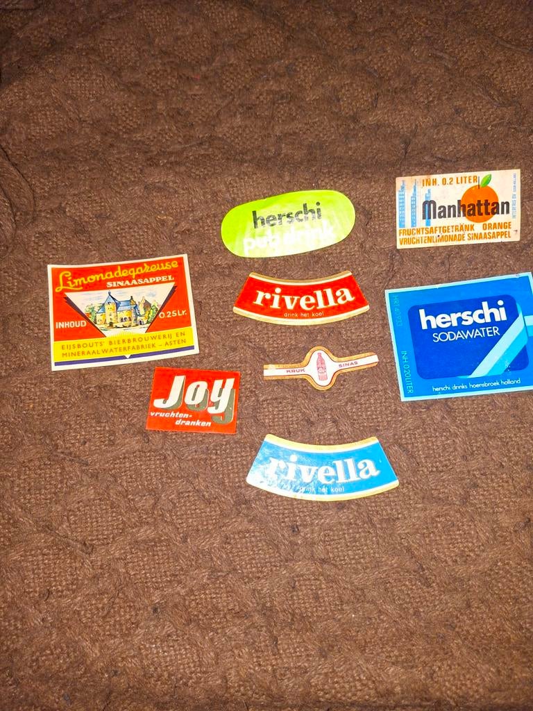 Limonade etiketten, Verzamelen, Ophalen of Verzenden