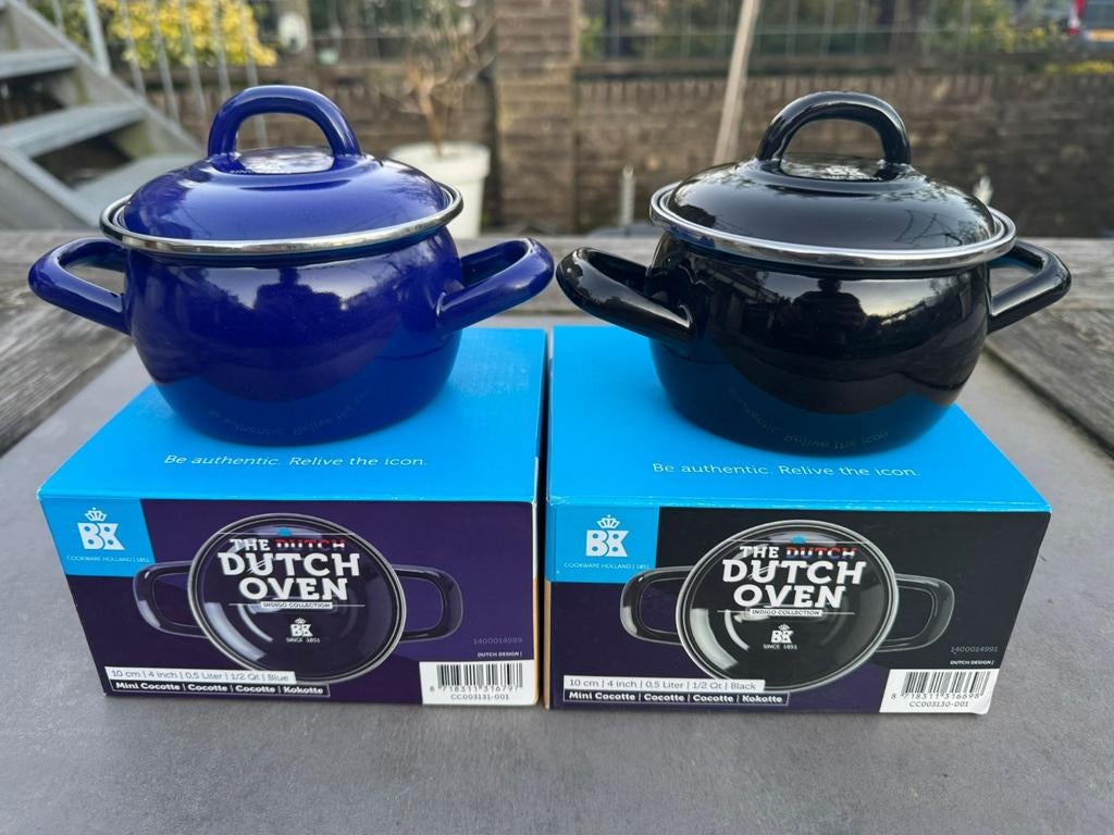 BK mini Indigo 10 cm nieuw, Ophalen of Verzenden, Nieuw, Overige materialen, Pot, Bus of Blik