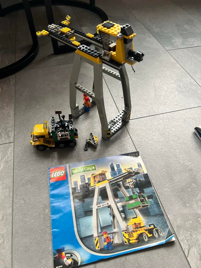 Lego World City 4514 Kraan en vrachtwagen, Ophalen of Verzenden, Gebruikt, Complete set, Lego