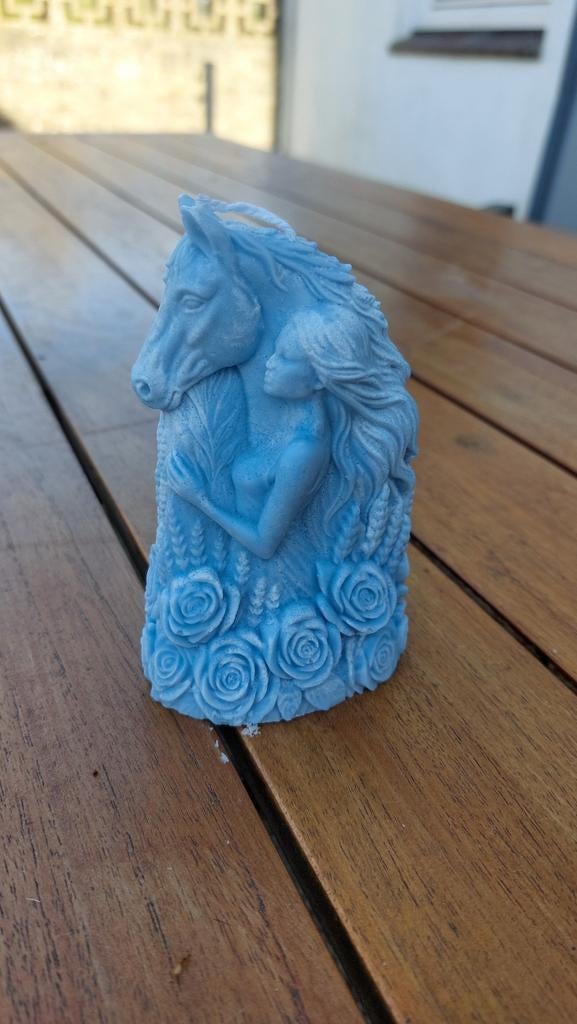 Kaars met paard en vrouw, Ophalen of Verzenden, Nieuw