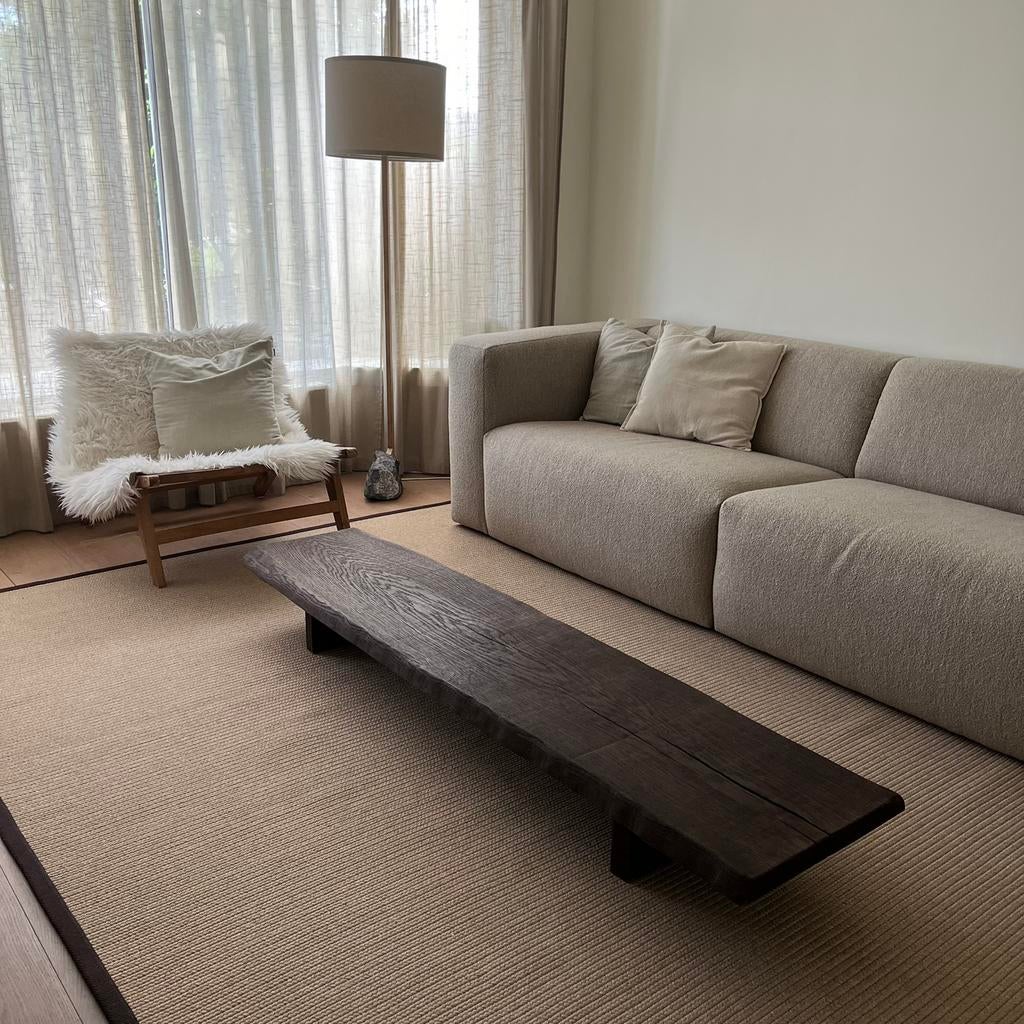 Massief eiken salontafels | Japandi | wabi sabi, Ophalen, Minder dan 50 cm, Eikenhout, Nieuw