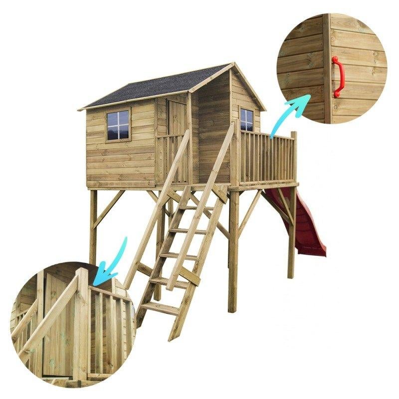 Speelhuisje buiten | Giraf XL | Ruime speelruimte, Groenestraat 34, 6669DS Dodewaard, Mail@wellestuinhout.nl, Nieuw, Ophalen of Verzenden