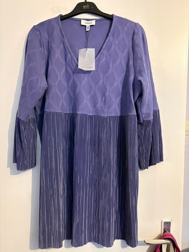 Yoek  paars tuniek, nw, maat L, 46/48, Kleding | Dames, Grote Maten, Ophalen of Verzenden, Nieuw, Paars, Blouse of Tuniek