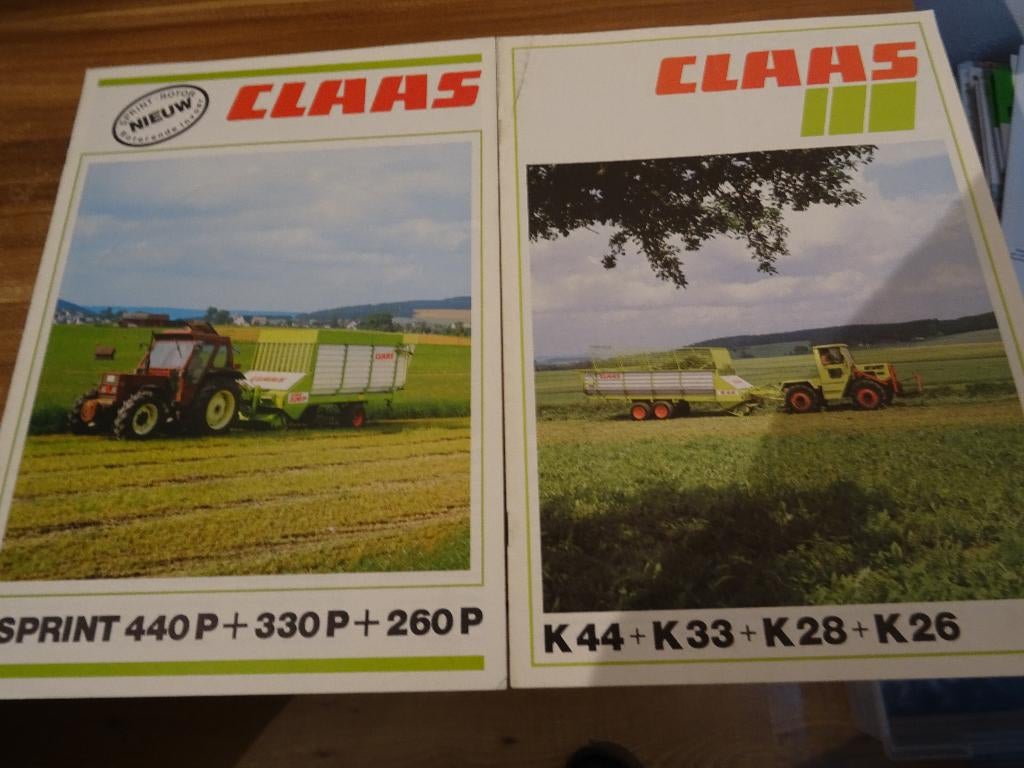 EDiv claas landbouwmachines folders, Boeken, Catalogussen en Folders, Verzenden, Zo goed als nieuw, Folder