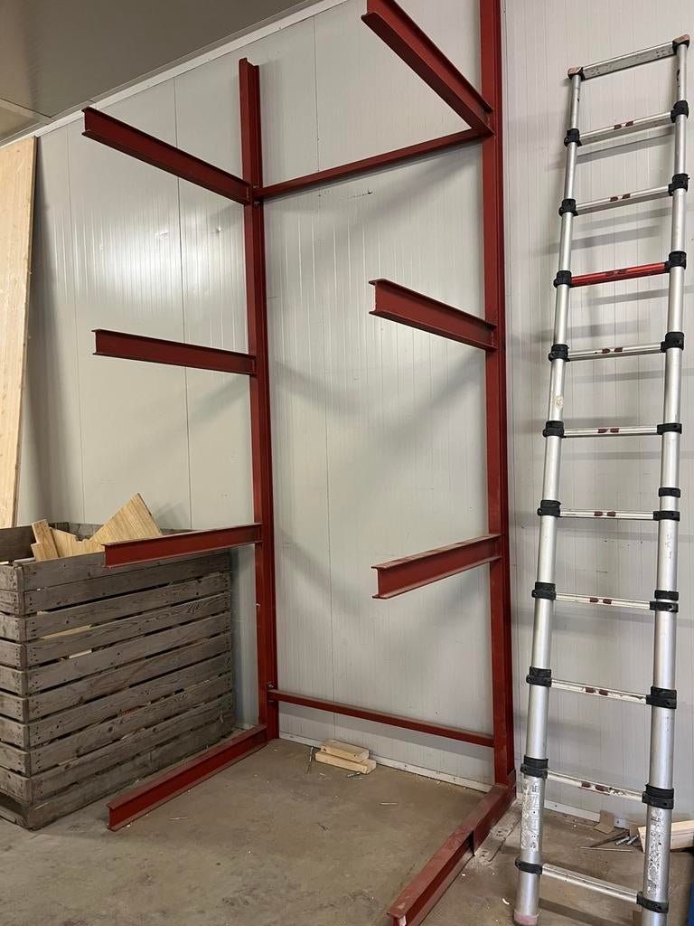 Draagarmstelling magazijnstelling materiaal opslag stelling️, Ophalen