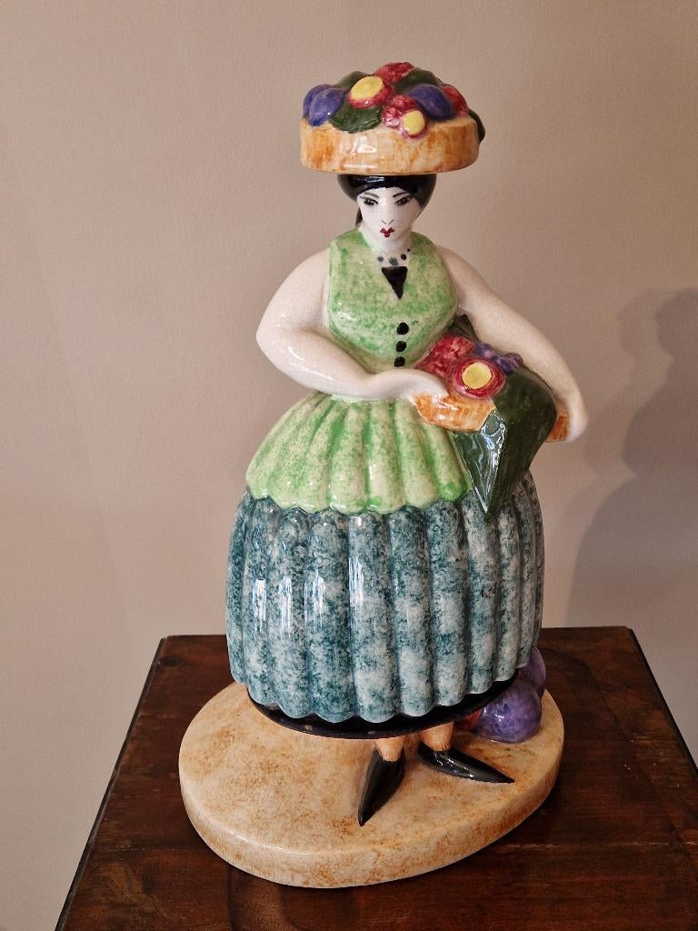 Madeleine SOUGEZ (1891-1945) voor PRIMAVERA, Antiek en Kunst, Antiek | Keramiek en Aardewerk, Ophalen of Verzenden