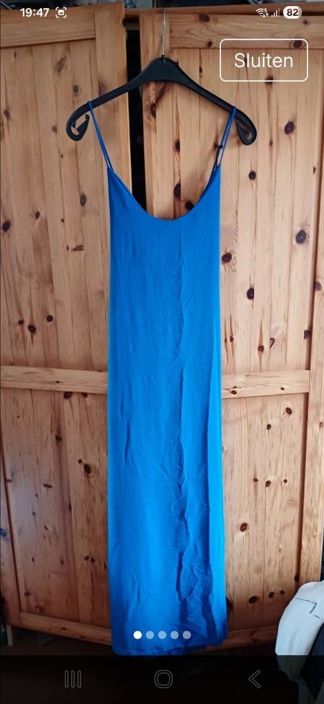 Nieuwe kobalt blauwe jurk  maat L, Blauw, Maat 42/44 (L), Nieuw, Ophalen of Verzenden