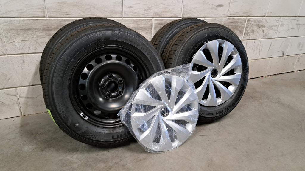 Nieuwe set! Zomerbanden & velgen Polo Fabia Ibiza 185/65/15, Auto-onderdelen, Banden en Velgen, 15 inch, Banden en Velgen, Nieuw