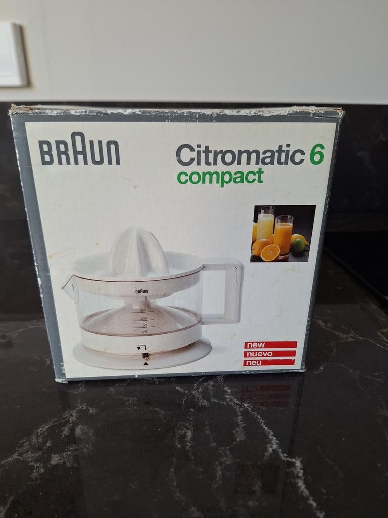 Braun Citromatic 6 Compact Citruspers, Ophalen, Zo goed als nieuw, Elektrisch, Citruspers