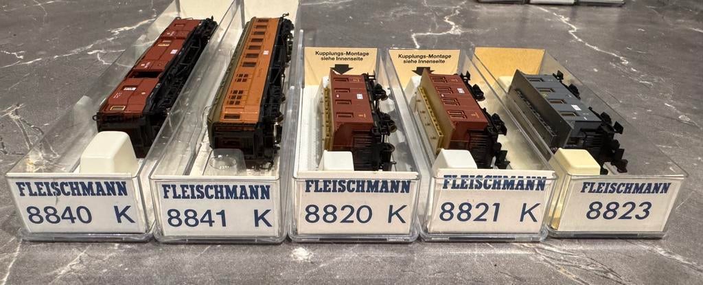 Fleischmann N-spoor 5-delige set Pruisische/DRG Rijtuigen, Hobby en Vrije tijd, Gelijkstroom, Fleischmann, Wagon, Ophalen of Verzenden