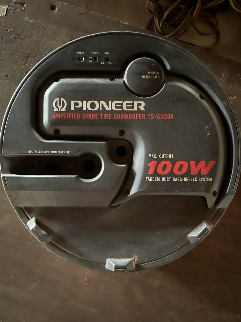 Pioneer TS-WX50A subwoofer voor reservewiel, Auto diversen, Autospeakers, Ophalen of Verzenden, Gebruikt