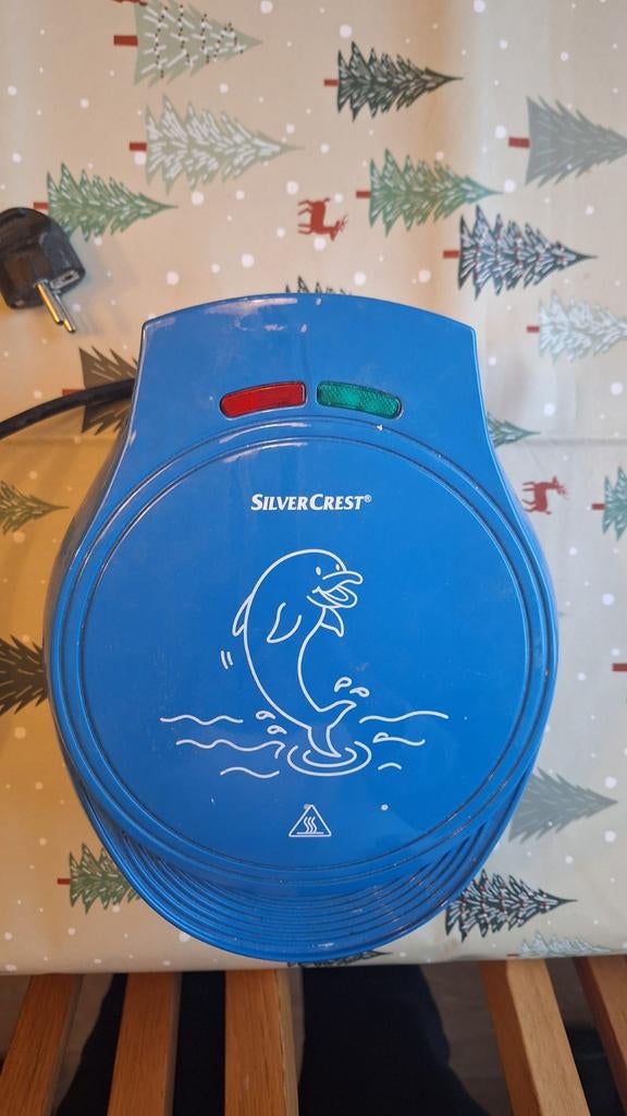 Silvercrest wafelijzer zeedieren, Ophalen of Verzenden, Uitneembare platen, Gebruikt