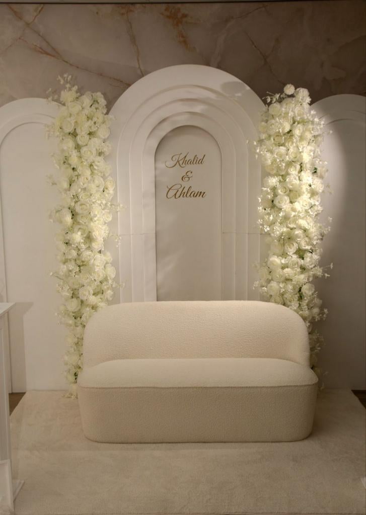 TE HUUR: witte backdrop, Ophalen of Verzenden, Zo goed als nieuw